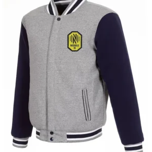 Nashville SC Varsity Full Snap Wool Jacket