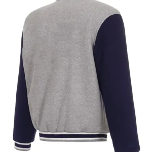 Nashville SC Varsity Full Snap Wool Jacket Back