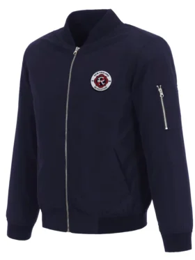 New England Revolution Navy Blue Bomber Jacket