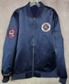 New England Revolution Navy Blue Zipper Bomber Jacket
