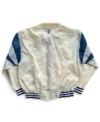 New England Revolution White Vintage Bomber Jacket Back