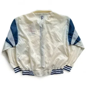 New England Revolution White Vintage Bomber Jacket Back