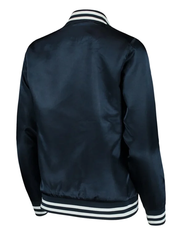 New York City FC Navy Blue Zipper Bomber Jacket Back