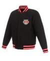 New York Red Bulls Black Varsity Wool Jacket