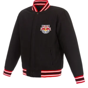 New York Red Bulls Black Varsity Wool Jacket