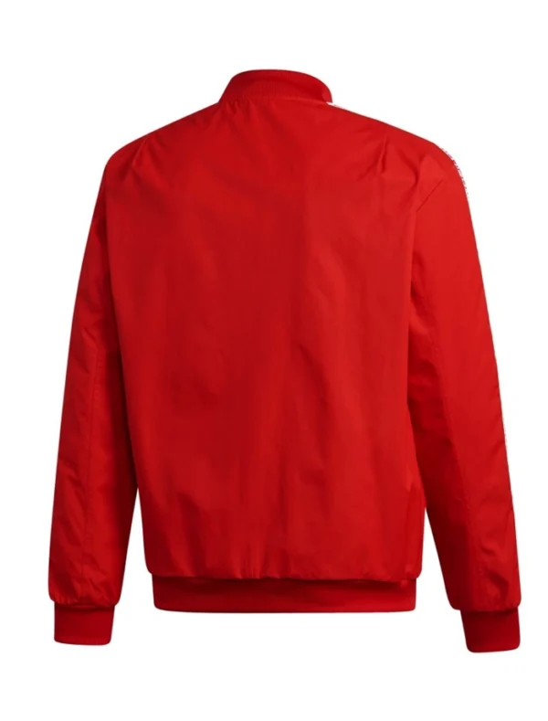 New York Red Bulls Bomber Red Jacket Back