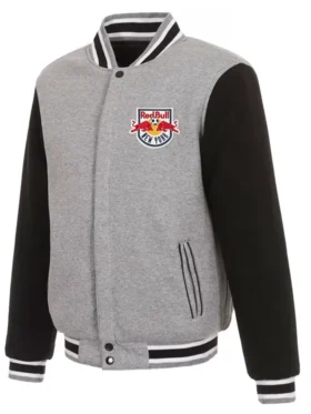 New York Red Bulls Varsity Full Snap Wool Jacket
