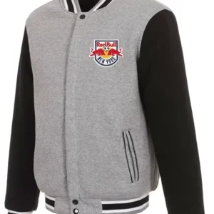 New York Red Bulls Varsity Full Snap Wool Jacket