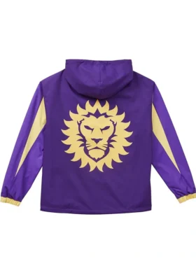 Orlando City Anorak Purple Jacket Back