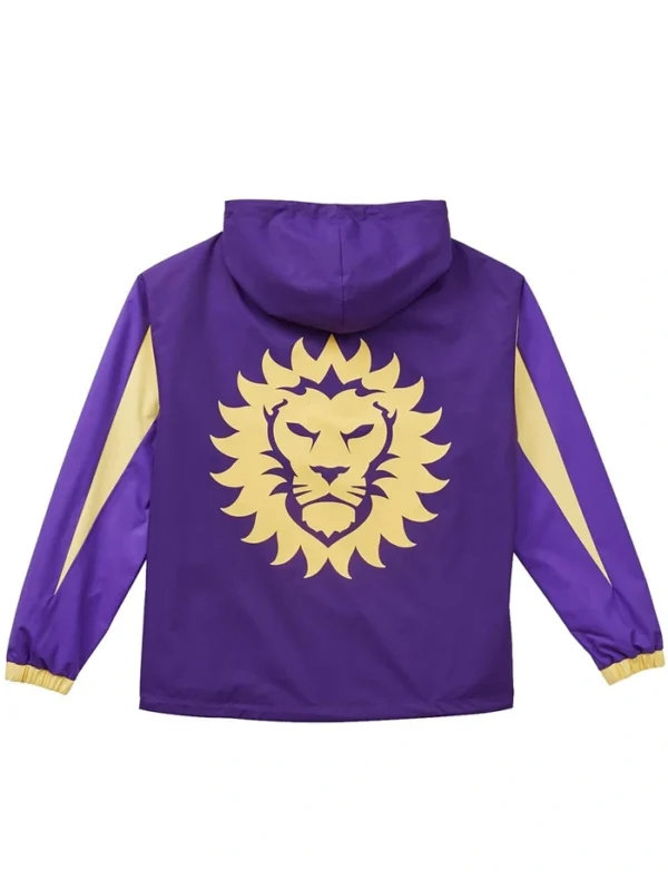 Orlando City Anorak Purple Jacket Back