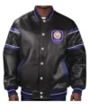 Orlando City Leather Bomber Full Snap Jacket
