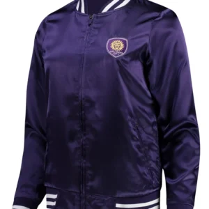 Orlando City Satin Zipper Bomber Jacket