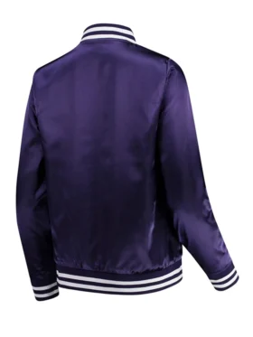 Orlando City Satin Zipper Bomber Jacket Back