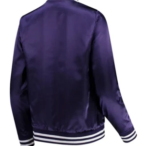 Orlando City Satin Zipper Bomber Jacket Back