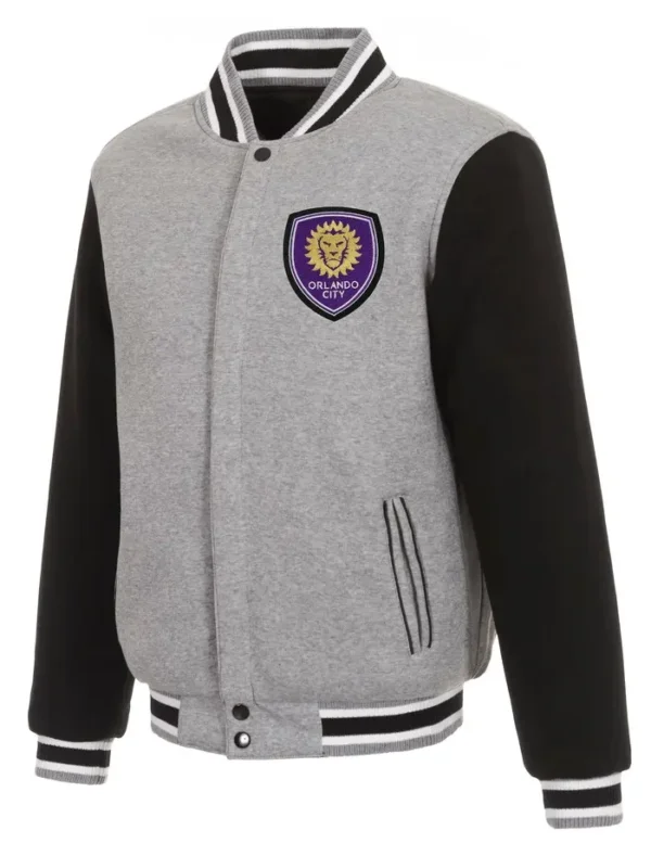 Orlando City Varsity Wool Full Snap Jacket