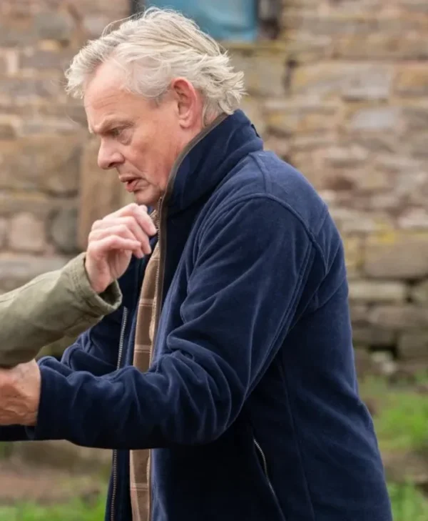 Out there 2025 Martin Clunes Blue Jacket