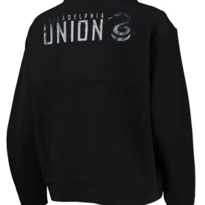 Philadelphia Union Black PullOver Jacket Back