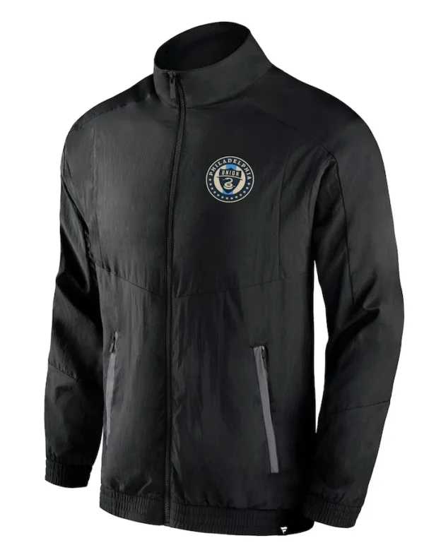 Philadelphia Union Black Zipper Bomber Jacket