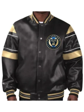 Philadelphia Union Leather Bomber Jacket