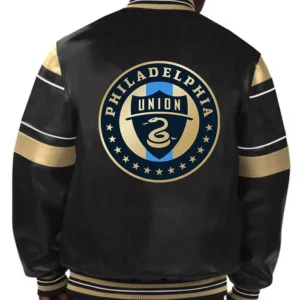 Philadelphia Union Leather Bomber Jacket Back