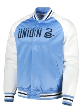 Philadelphia Union Satin Full Snap Bomber Jacket