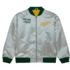 Portland Timbers Grey Satin Bomber Jacket
