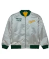 Portland Timbers Grey Satin Bomber Jacket
