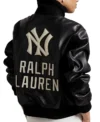 Ralph Lauren Yankees Leather Jacket Back