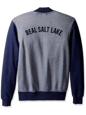 Real Salt Lake Bomber Fleece Jacket Back