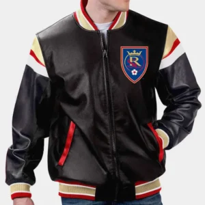 Real Salt Lake Leather Bomber Jacket