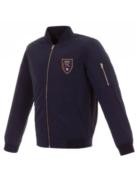 Real Salt Lake Navy Blue Bomber Zipper Jacket
