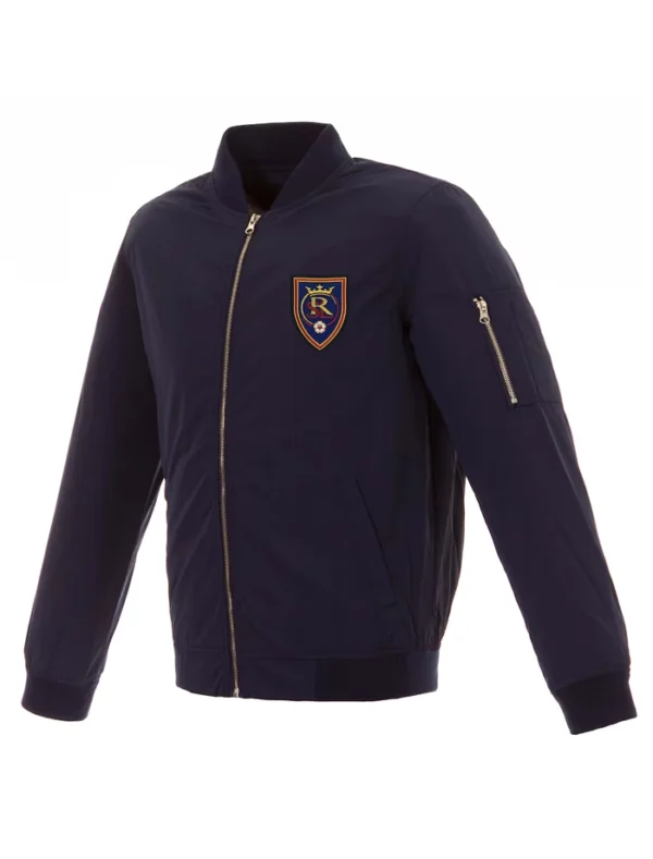 Real Salt Lake Navy Blue Bomber Zipper Jacket