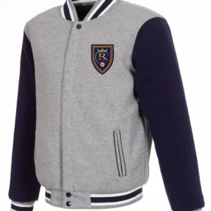Real Salt Lake Wool Full Snap Varsity Jacket