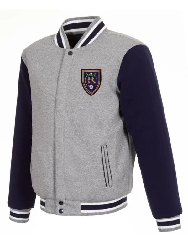 Real Salt Lake Wool Full Snap Varsity Jacket