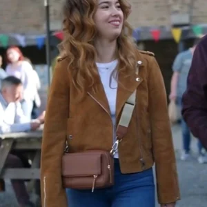 Royal-ish 2025 Nichole Sakura Suede Leather Jacket Side