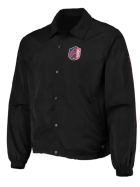 ST Louis City SC Black Full Snap Jacket