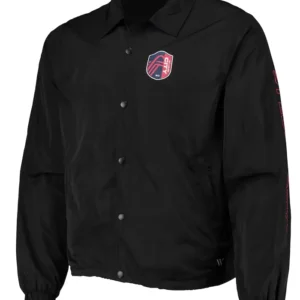 ST Louis City SC Black Full Snap Jacket