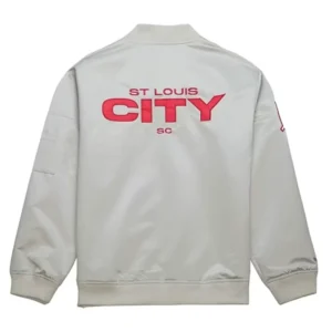 ST Louis City SC Bomber Zipper Jacket Back