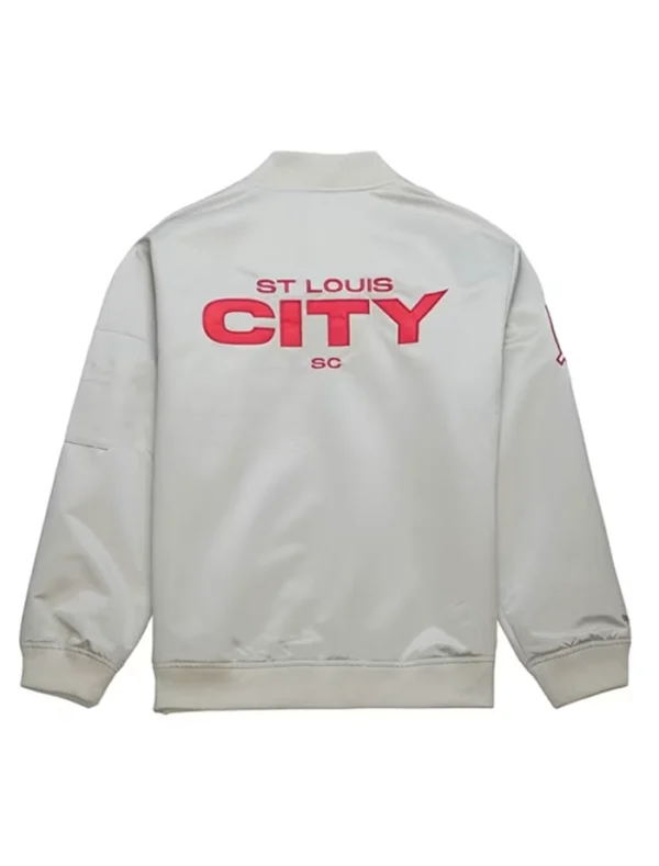 ST Louis City SC Bomber Zipper Jacket Back