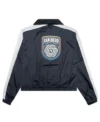 San Diego FC Black Bomber Zipper Jacket Back