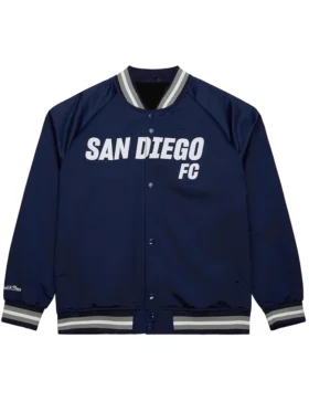 San Diego FC Navy Blue Bomber Jacket
