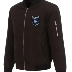 San Jose Earthquakes Black Bomber Jacket