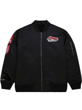 San Jose Earthquakes Black Bomber Zipper Jacket