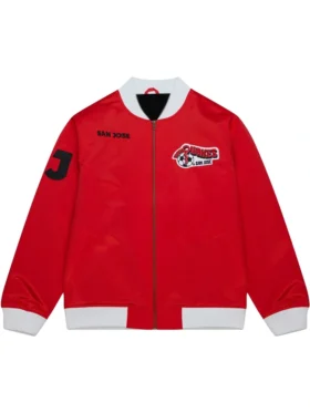 San Jose Earthquakes Red Bomber Jacket