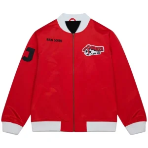 San Jose Earthquakes Red Bomber Jacket
