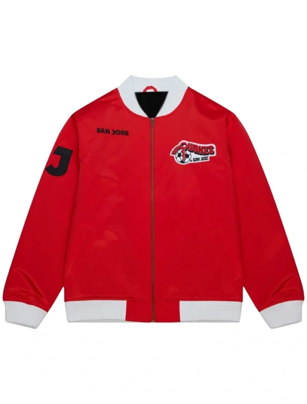 San Jose Earthquakes Red Bomber Jacket