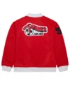 San Jose Earthquakes Red Bomber Jacket Back