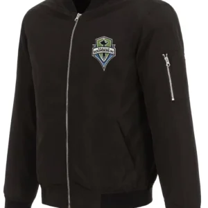 Seattle Sounders FC Black Bomber Jacket
