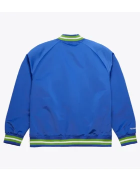Seattle Sounders FC Blue Bomber Jacket Back