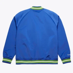 Seattle Sounders FC Blue Bomber Jacket Back